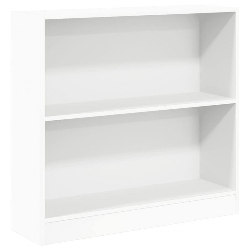 Regał na książki Biały 80x24x75 cm Drewno klejone