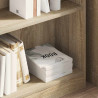 Regał biblioteczny Sonoma Oak 80x24x75 cm Drewno klejone