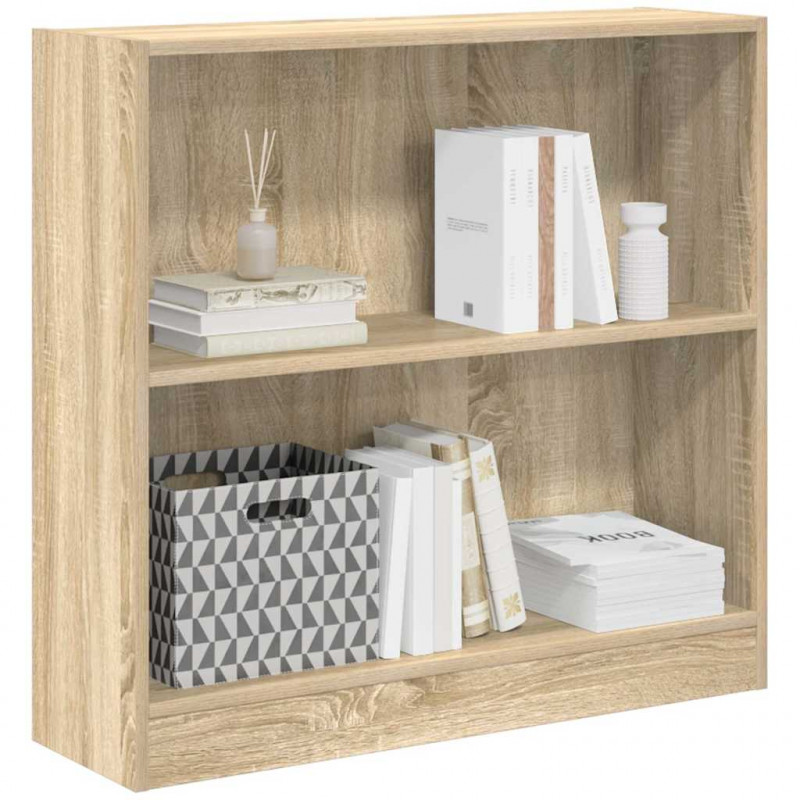Regał biblioteczny Sonoma Oak 80x24x75 cm Drewno klejone