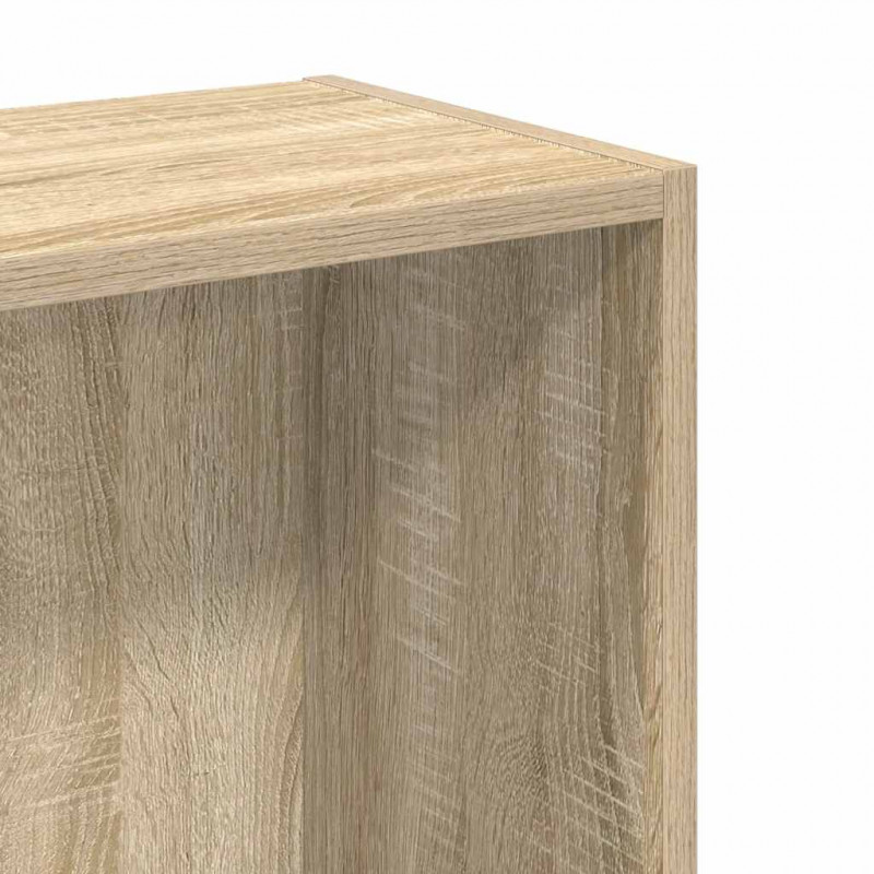 Regał biblioteczny Sonoma Oak 80x24x75 cm Drewno klejone