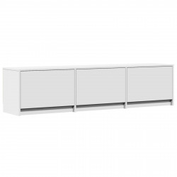 Szafka pod telewizor z LED z szufladą Biały 165 x 34 x 40 cm