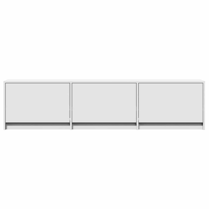 Szafka pod telewizor z LED z szufladą Biały 165 x 34 x 40 cm