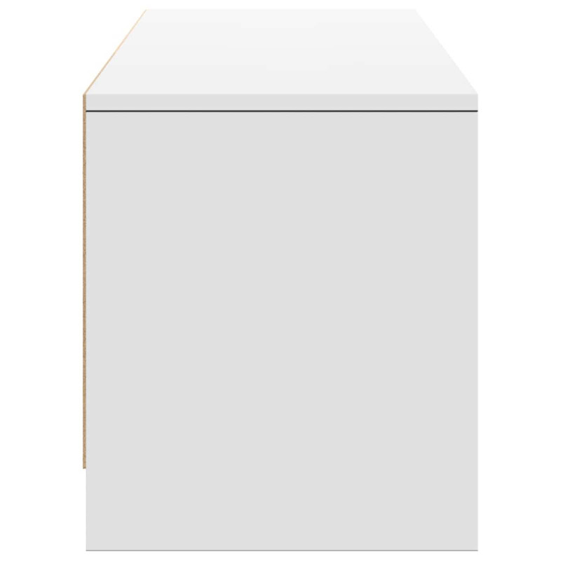 Szafka pod telewizor z LED z szufladą Biały 165 x 34 x 40 cm