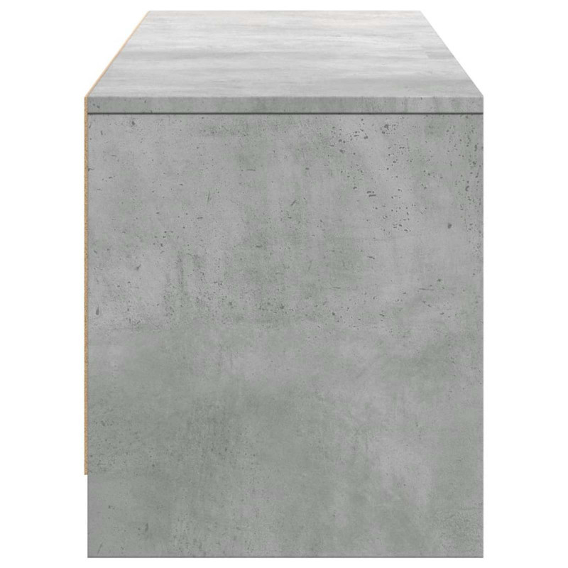 Szafka pod telewizor z LED z szufladą Betonowy 165 x 34 x 40 cm