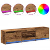Szafka pod telewizor z LED Stare drewno 165 x 34 x 40 cm
