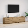 Szafka pod telewizor z LED Dąb rzemieślniczy 165 x 34 x 40 cm
