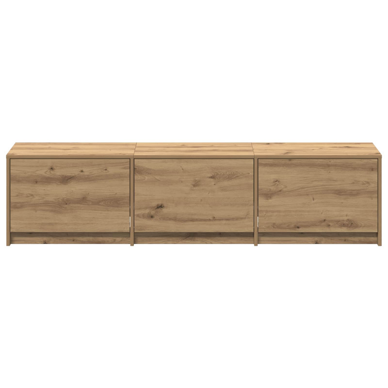 Szafka pod telewizor z LED Dąb rzemieślniczy 165 x 34 x 40 cm