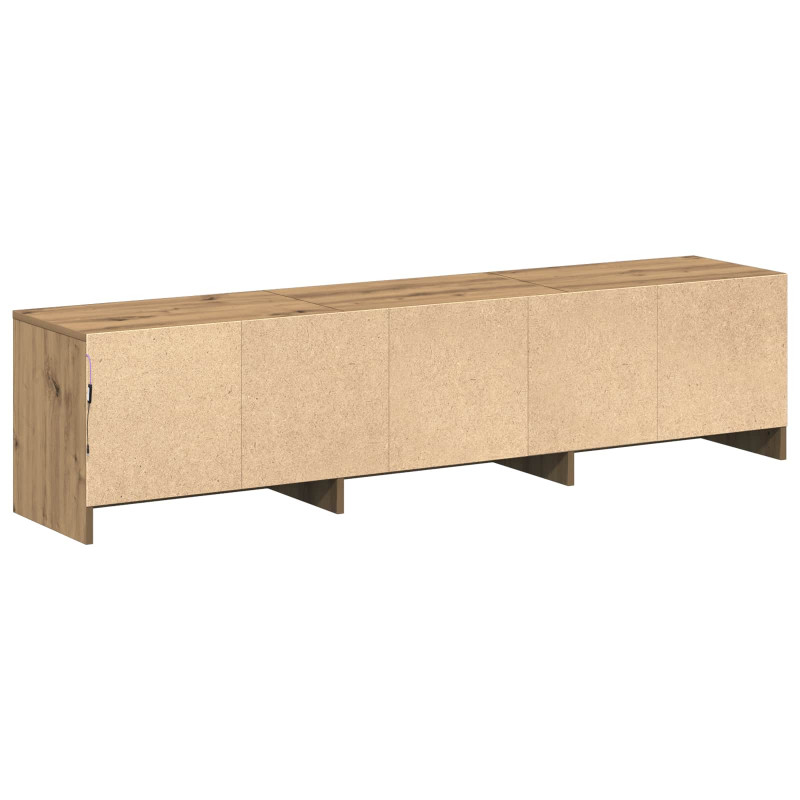 Szafka pod telewizor z LED Dąb rzemieślniczy 165 x 34 x 40 cm