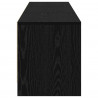 Szafka pod telewizor z LED Czarny Dąb 165 x 34 x 40 cm