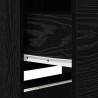 Szafka pod telewizor z LED Czarny Dąb 165 x 34 x 40 cm