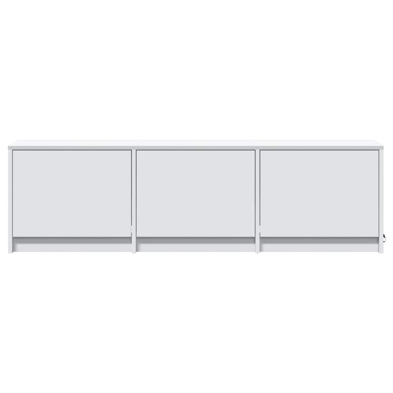 Szafka pod telewizor z LED z szufladą Biały 140 x 34 x 40 cm