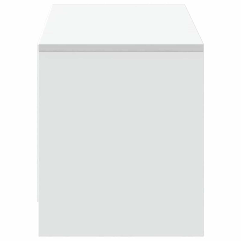 Szafka pod telewizor z LED z szufladą Biały 140 x 34 x 40 cm