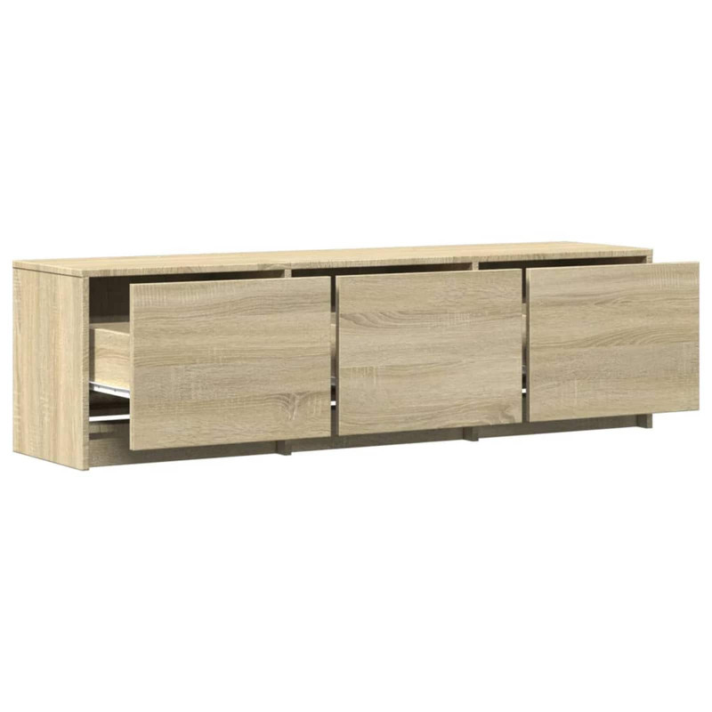 Szafka pod telewizor z LED z szufladą Sonoma 140 x 34 x 40 cm