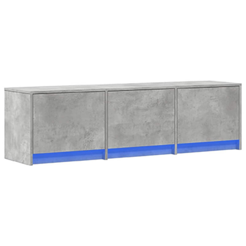 Szafka pod telewizor z LED z szufladą Betonowy 140 x 34 x 40 cm