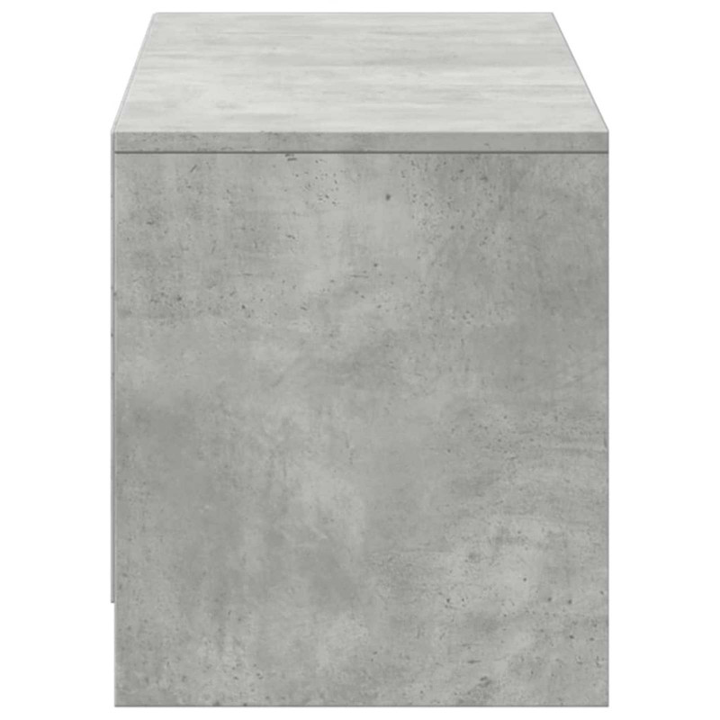 Szafka pod telewizor z LED z szufladą Betonowy 140 x 34 x 40 cm