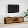 Szafka pod telewizor z LED Stare drewno 140 x 34 x 40 cm