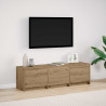 Szafka pod telewizor z LED Dąb rzemieślniczy 140 x 34 x 40 cm