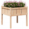 Doniczka ogrodowa natura 70 x 70 x 70 cm Lite drewno sosnowe