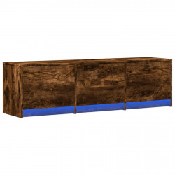 Szafka pod telewizor z LED Dąb wędzony 140 x 34 x 40 cm