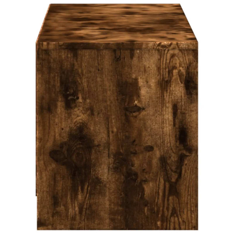 Szafka pod telewizor z LED Dąb wędzony 140 x 34 x 40 cm