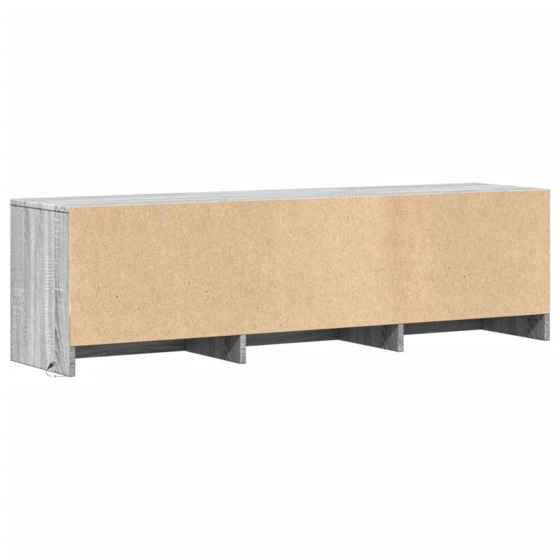 Szafka pod telewizor z LED Szary Sonoma 140 x 34 x 40 cm