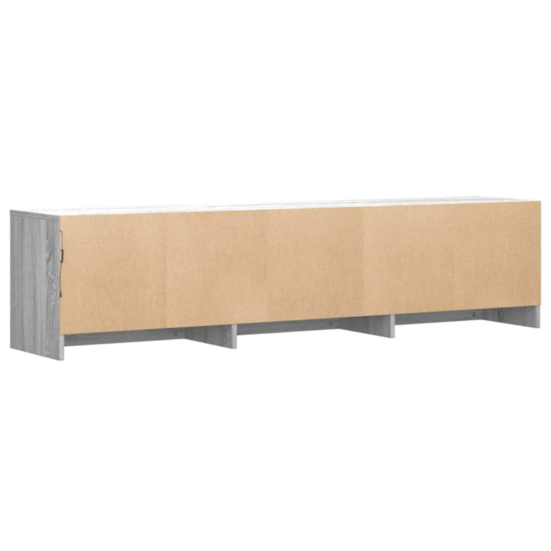 Szafka pod telewizor z LED Szary Sonoma 165 x 34 x 40 cm