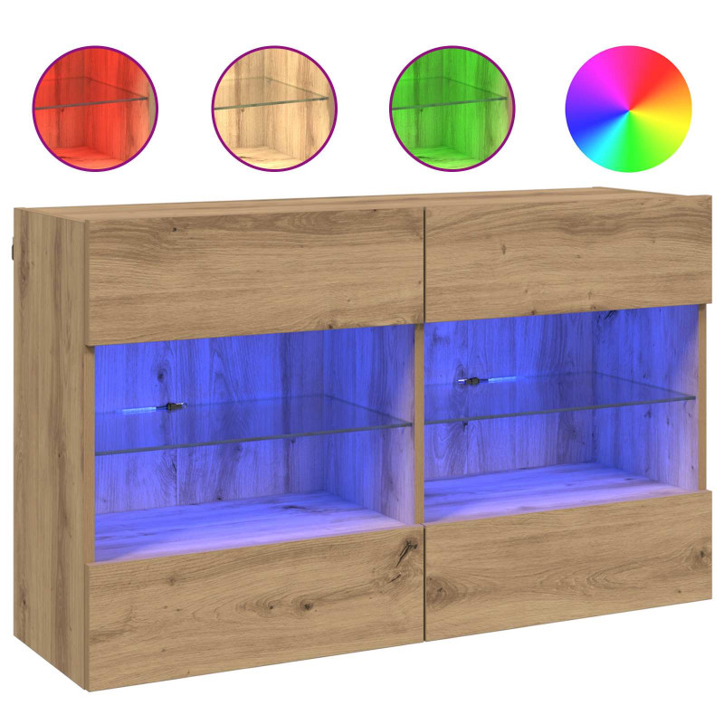 Szafka pod telewizor Dąb rzemieślniczy 98,5 x 30 x 60,5 cm