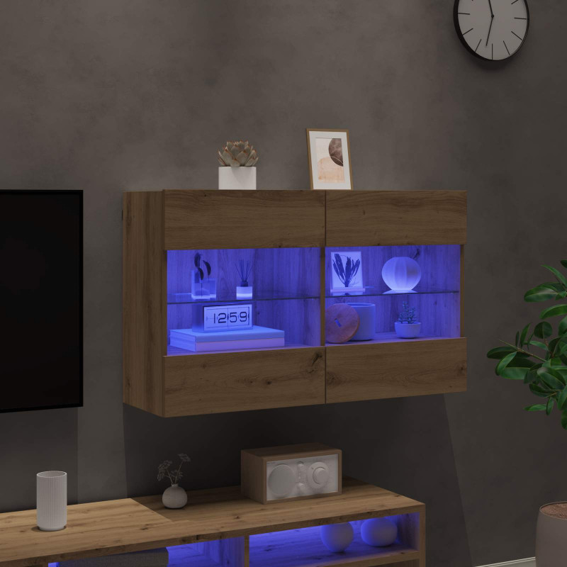Szafka pod telewizor Dąb rzemieślniczy 98,5 x 30 x 60,5 cm