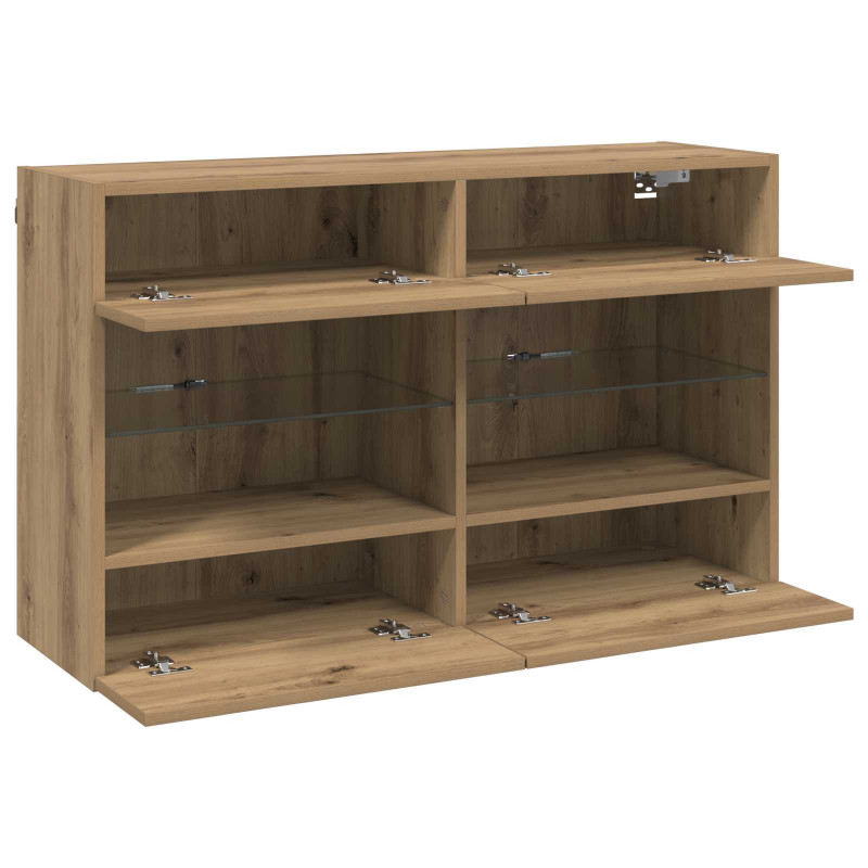 Szafka pod telewizor Dąb rzemieślniczy 98,5 x 30 x 60,5 cm