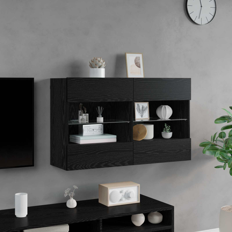 Szafka pod telewizor Czarny Dąb 98,5 x 30 x 60,5 cm