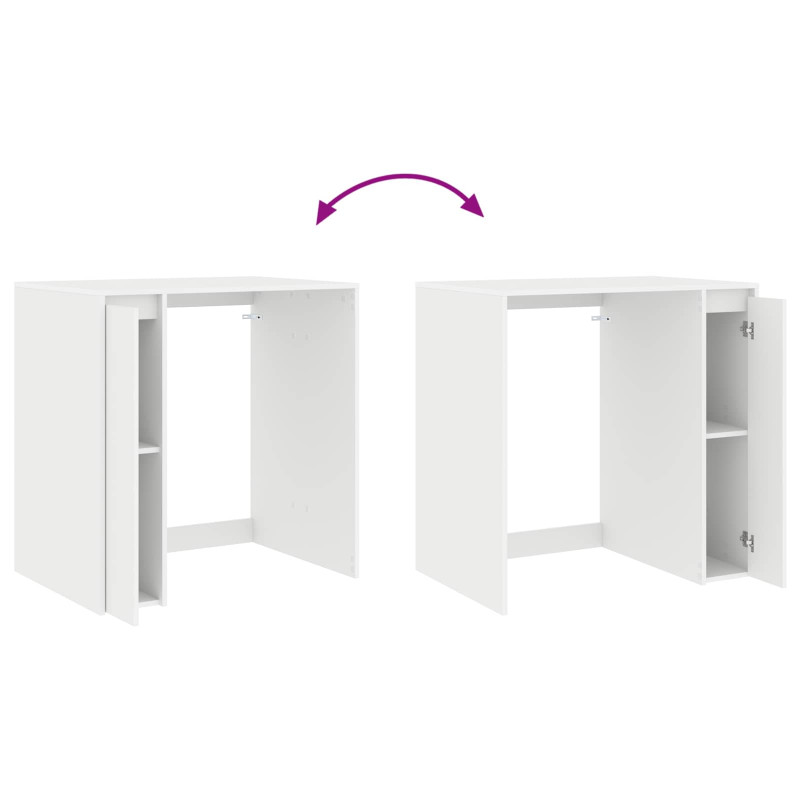 Szafka na pralkę Biały 87 x 60 x 89 cm Materiał drewnopochodny