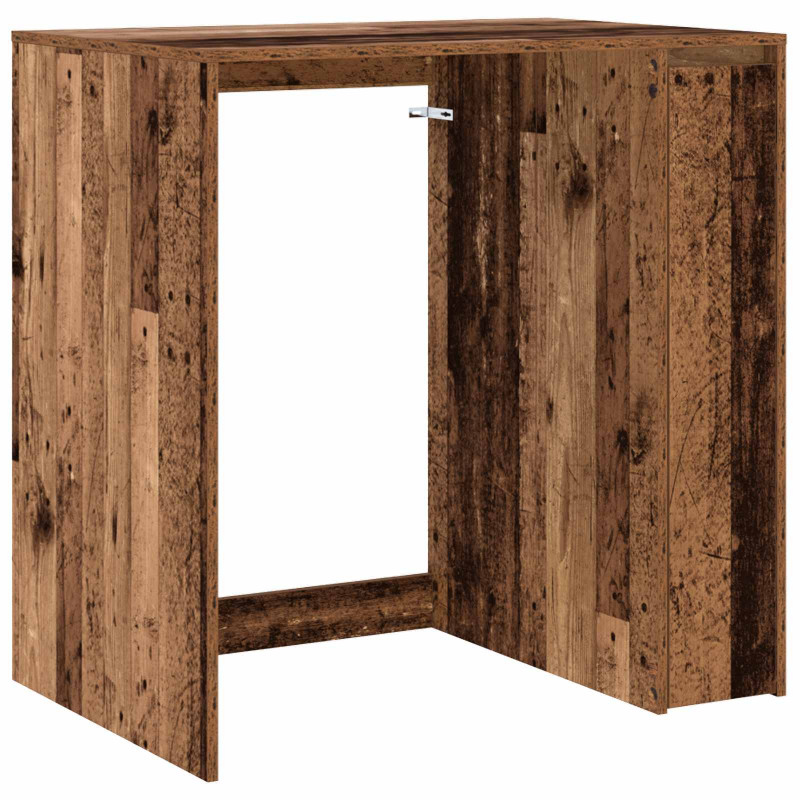 Szafka na pralkę z przechowywaniem Stare drewno 87 x 60 x 89 cm