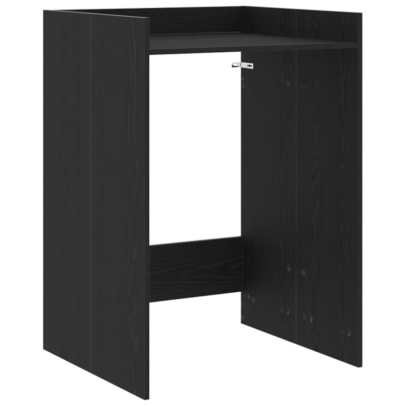 Szafka na pralkę z przechowywaniem Czarny Dąb 67,5 x 62 x 97 cm