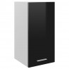 Szafka wisząca, "Lyon", wysoki połysk, czarna, 29,5x31x60 cm