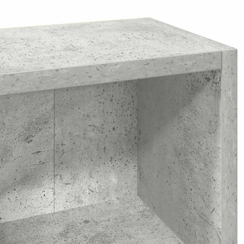 Szafki na płyty CD, 2 szt., szarość betonu, 21x16x93,5 cm