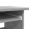 Biurko, betonowa szarość, 80x45x74 cm, materiał drewnopochodny