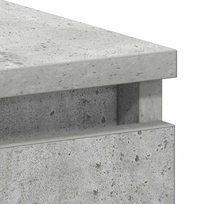 Biurko, szarość betonu, 90x45x76 cm, materiał drewnopochodny