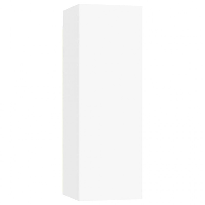 Szafki TV 2 szt., białe, 30,5x30x90 cm, materiał drewnopochodny