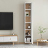 Szafki TV 2 szt., białe, 30,5x30x90 cm, materiał drewnopochodny