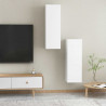 Szafki TV 2 szt., białe, 30,5x30x90 cm, materiał drewnopochodny