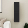 Szafka TV, czarna, 30,5x30x110 cm, materiał drewnopochodny