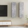Szafki pod TV, 2 szt., szarość betonu, 30,5x30x110 cm
