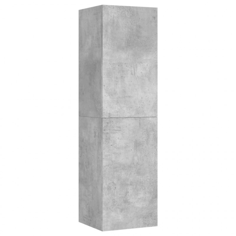 Szafki pod TV, 2 szt., szarość betonu, 30,5x30x110 cm