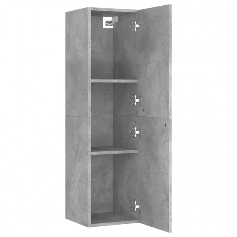 Szafki pod TV, 2 szt., szarość betonu, 30,5x30x110 cm