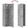Szafki pod TV, 2 szt., szarość betonu, 30,5x30x110 cm