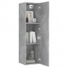 Szafki pod TV, 2 szt., szarość betonu, 30,5x30x110 cm