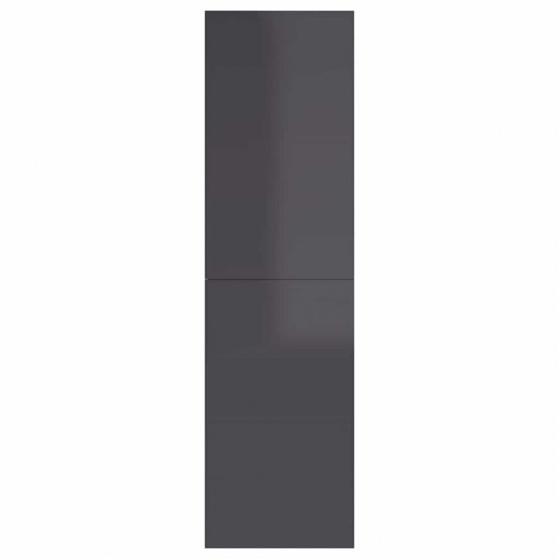 Szafka TV, szara, wysoki połysk, 30,5x30x110 cm