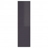 Szafki TV, 2 szt., szare, wysoki połysk, 30,5x30x110 cm