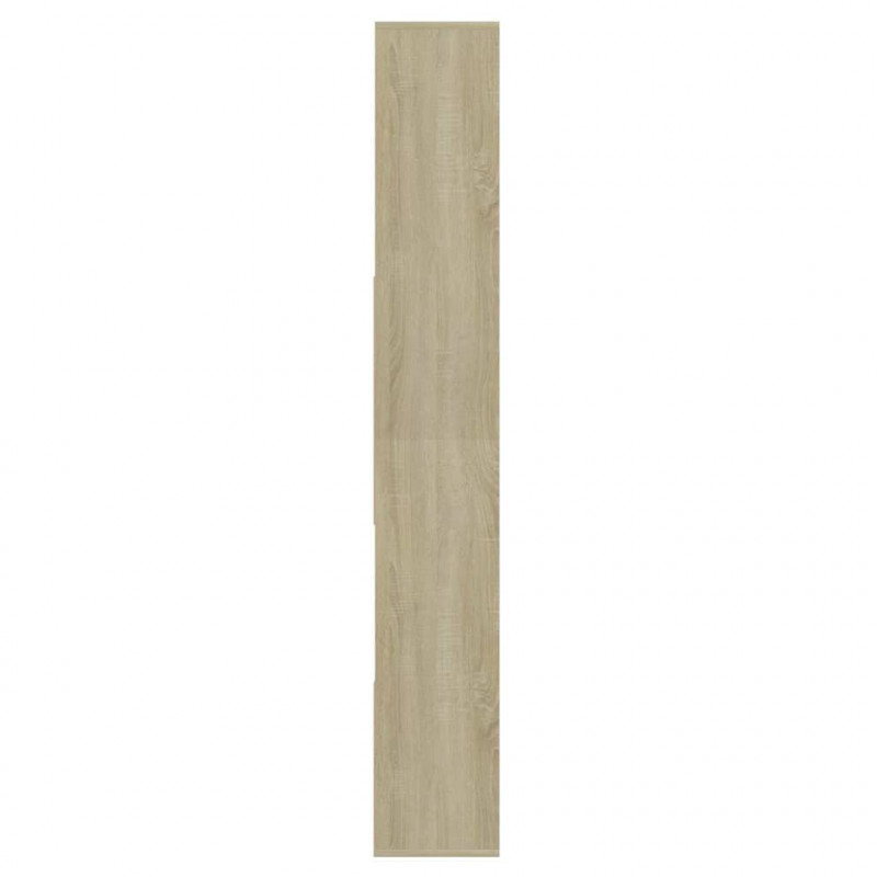 Regał, biel i dąb sonoma, 67x24x161 cm, materiał drewnopochodny