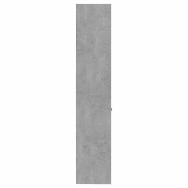 Regał na książki, betonowy szary, 60x35x180 cm